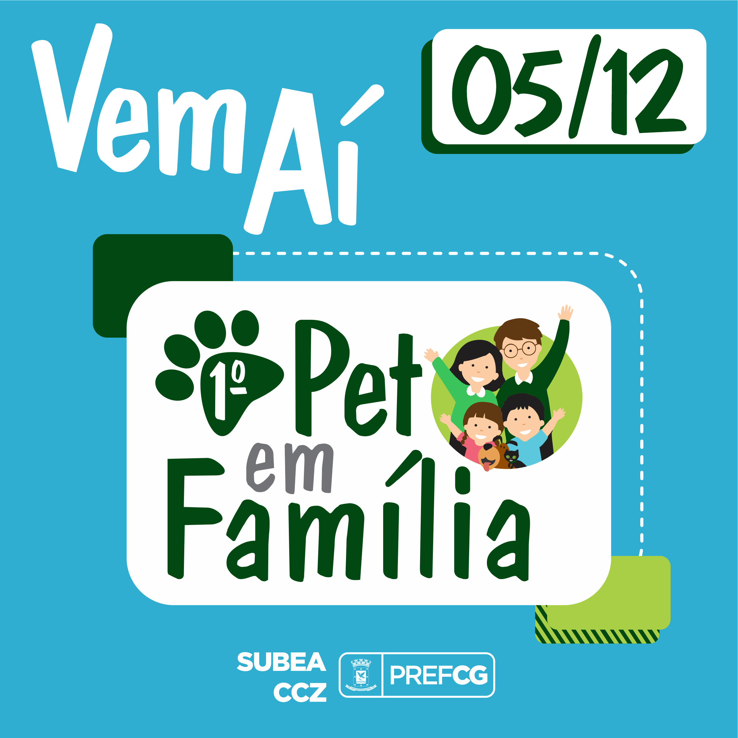 "Pet em Família" acontece no próximo mês nos altos da Afonso Pena